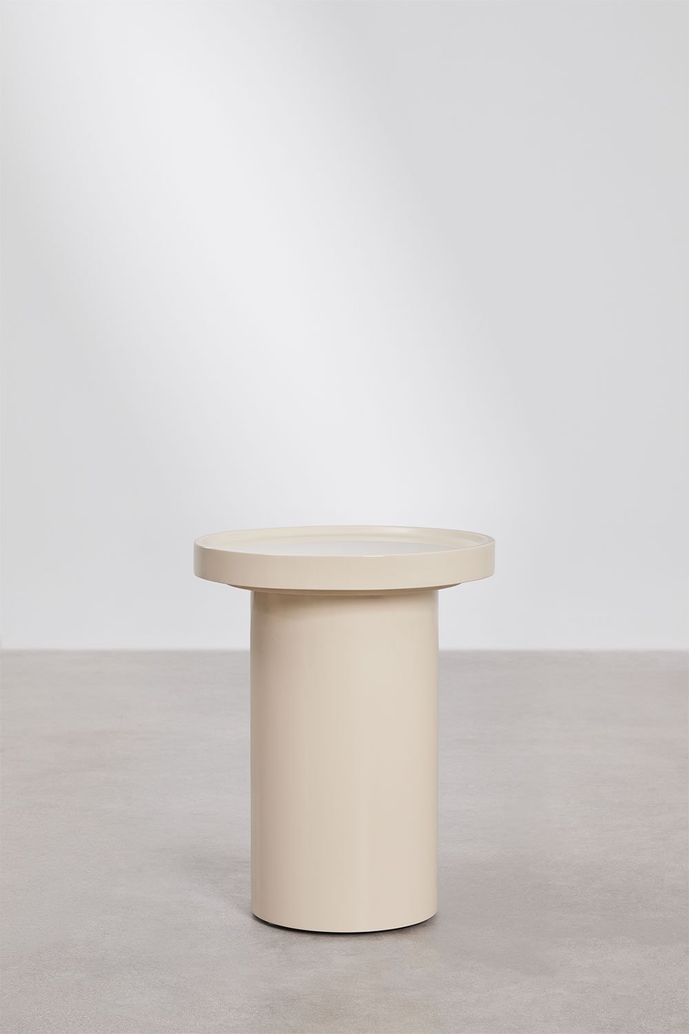 Table d'appoint ronde Ø40 cm en MDF Cirela, image de la galerie 3