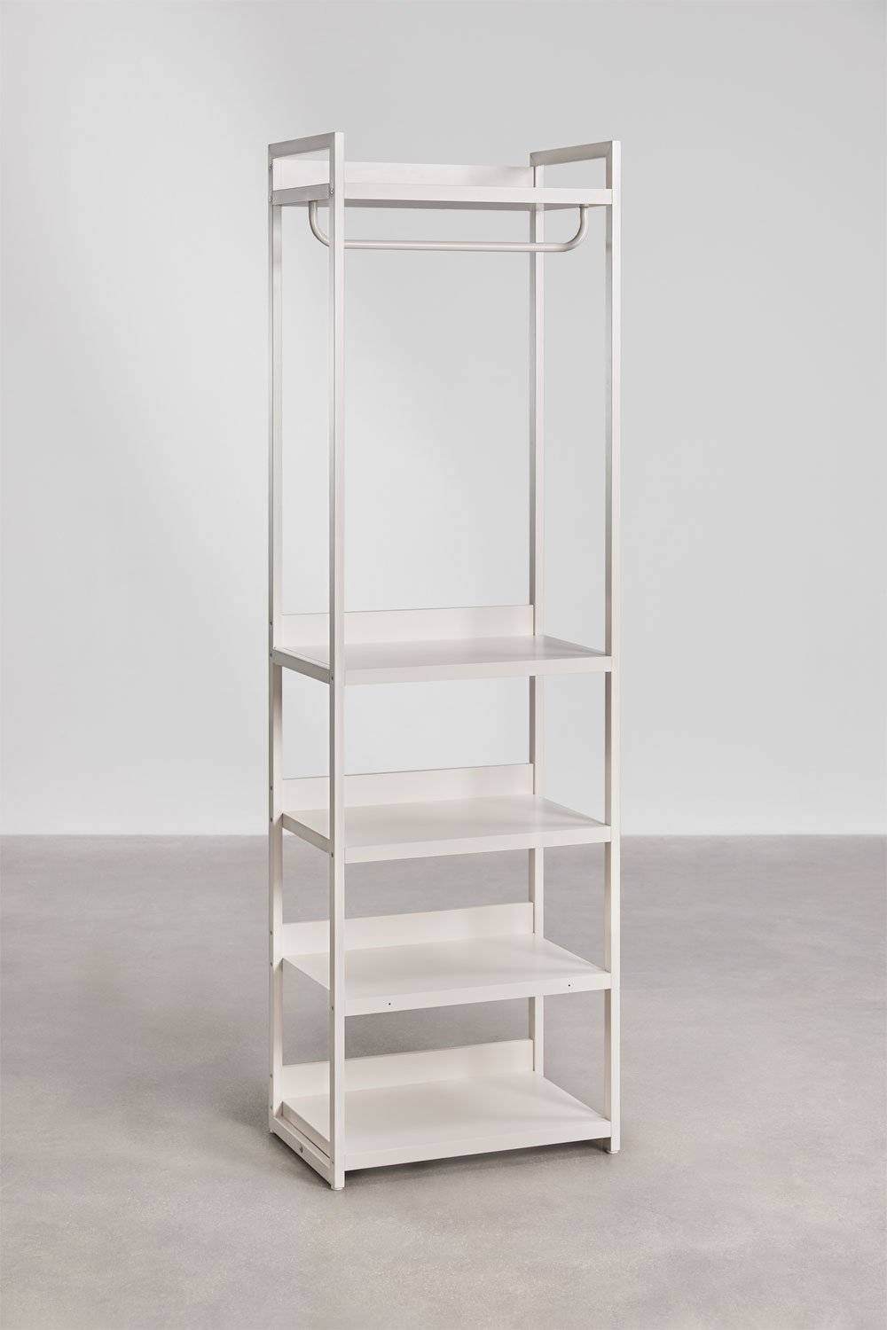 Armoire modulaire ouverte Velunis 4 pièces avec étagère à chaussures en fer, image de la galerie 8