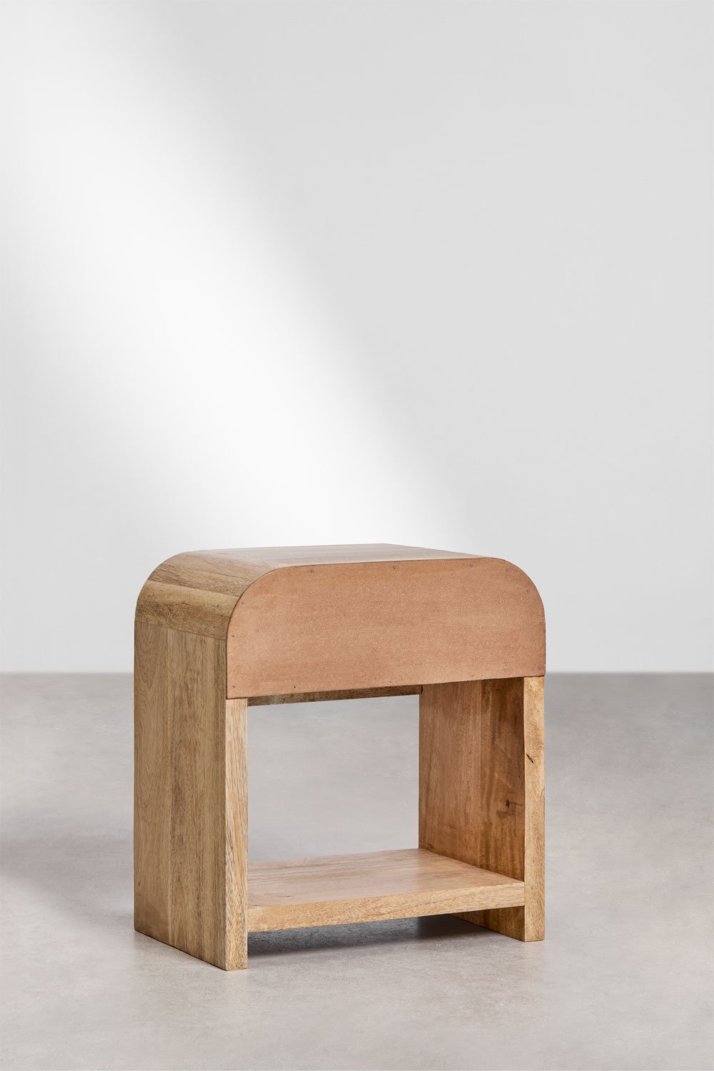 Lot de 2 tables de chevet 45x30 cm en bois de manguier et MDF Shelby, image de la galerie 5