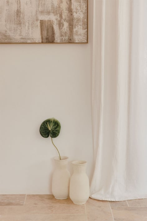 Vase décoratif fait main en papier mâché Sousel