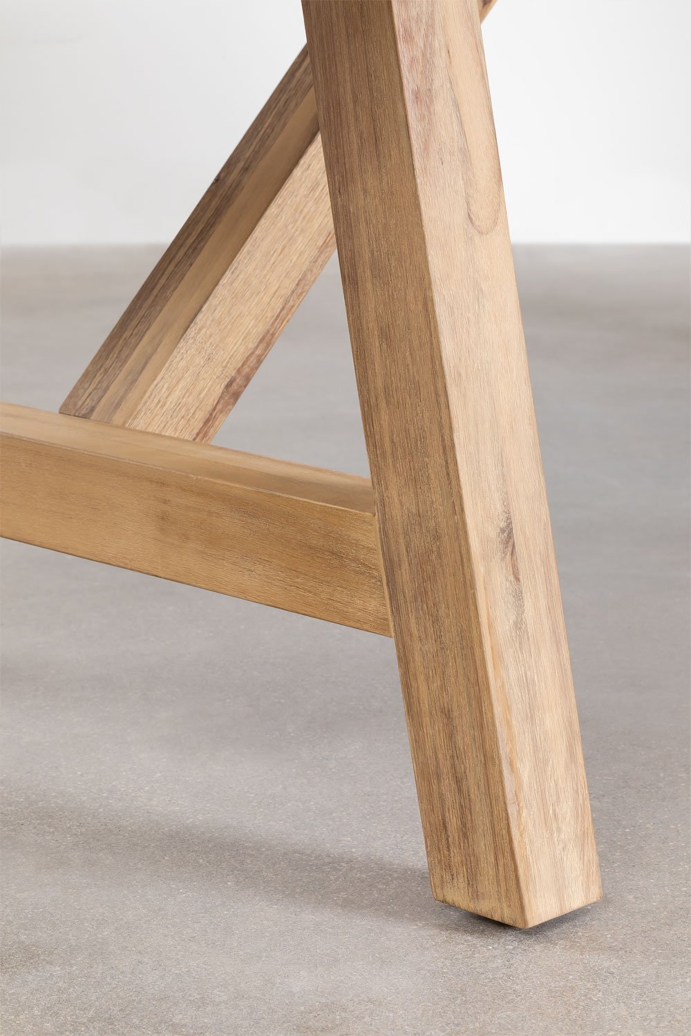 Table de jardin rectangulaire extensible en bois d'acacia de Dubaï, image de la galerie 7