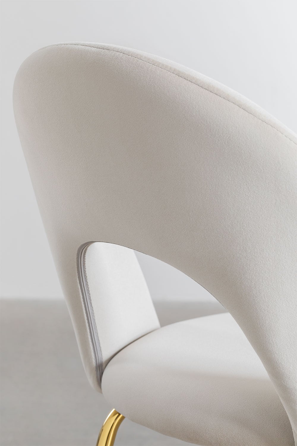 Pack de 2 chaises de salle à manger rembourrées Glorys, image de la galerie 4