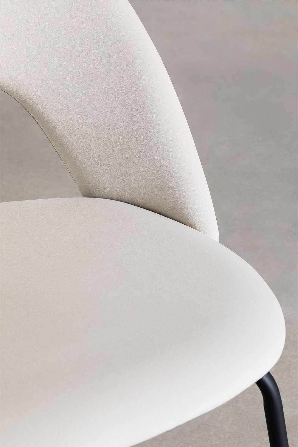 Pack de 4 chaises de salle à manger rembourrées Glorys, image de la galerie 5