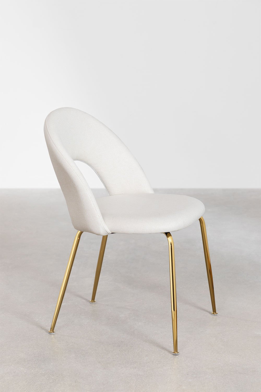 Pack de 4 chaises de salle à manger rembourrées Glorys, image de la galerie 2