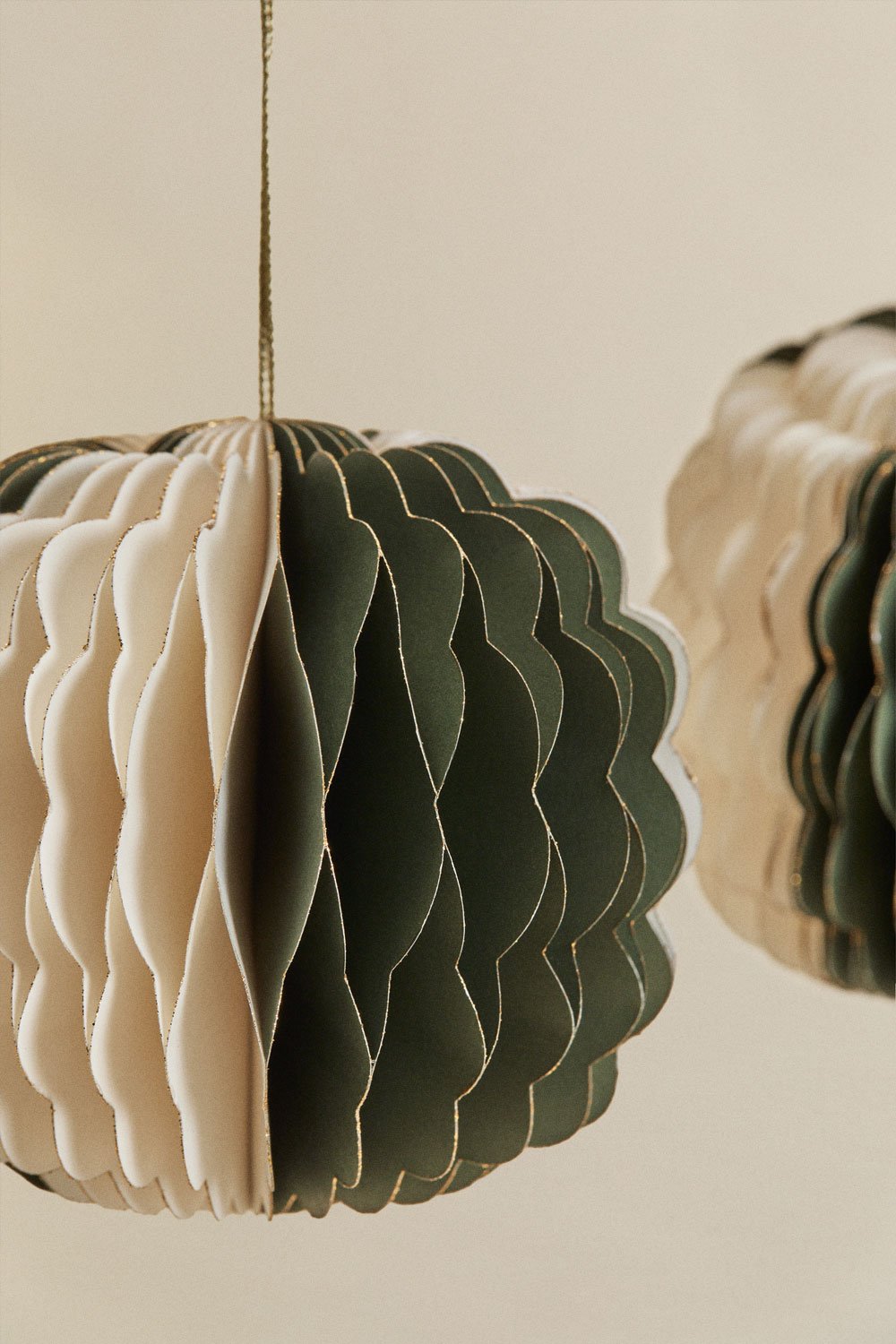 Lot de 3 décorations de Noël en papier Briluma, image de la galerie 3