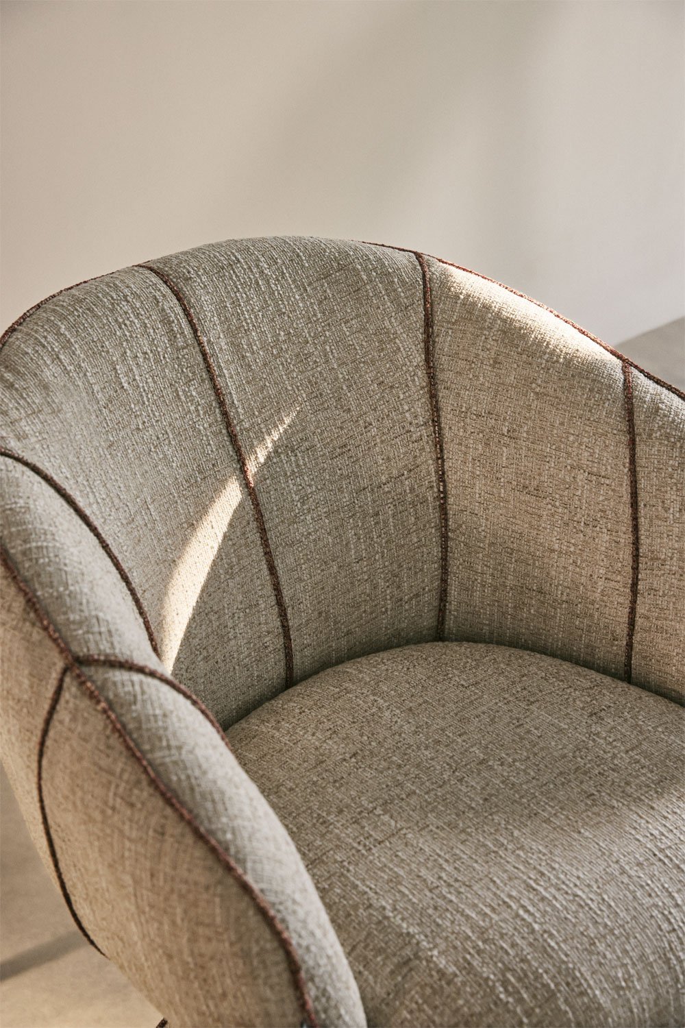 Fauteuil pivotant rembourré Tallin, image de la galerie 2