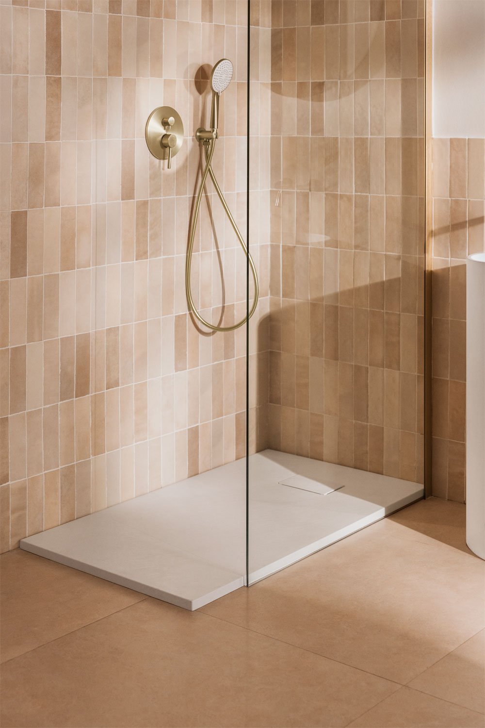 Receveur de douche rectangulaire Soho en résine SMC extra-plat, antidérapant, image de la galerie 1