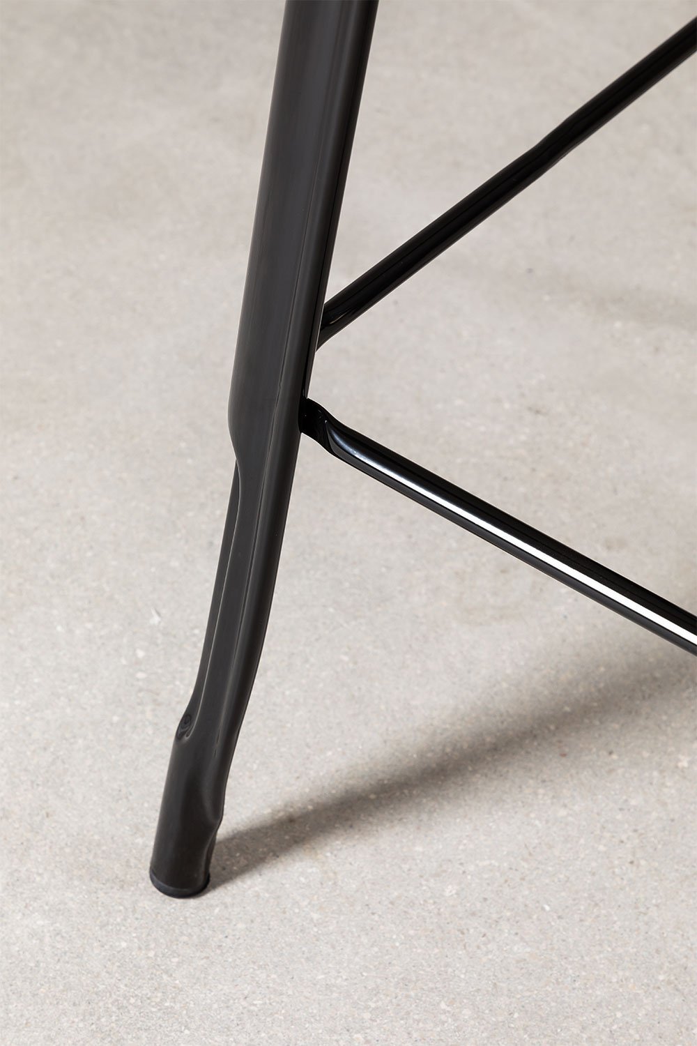 Table haute carrée 60x60 cm en acier Lix, image de la galerie 4