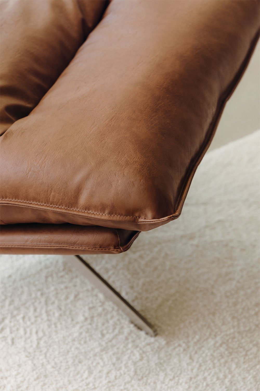 Pack de 2 fauteuils pivotants en similicuir Sisko, image de la galerie 2