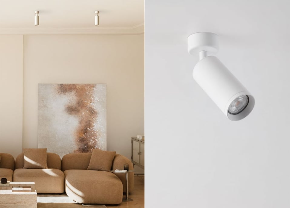 Applique de plafond orientable en aluminium Walid