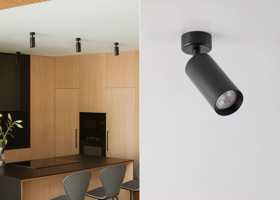 Applique de plafond orientable en aluminium Walid