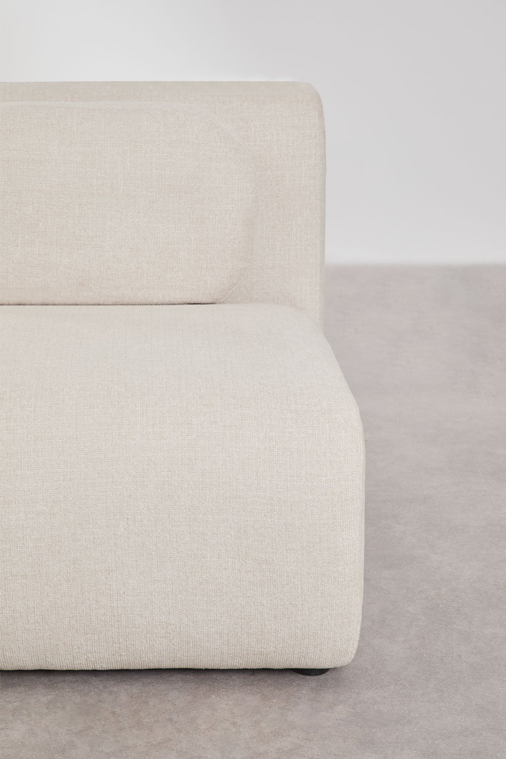 Module central pour canapé modulable Coquette en chenille, image de la galerie 2