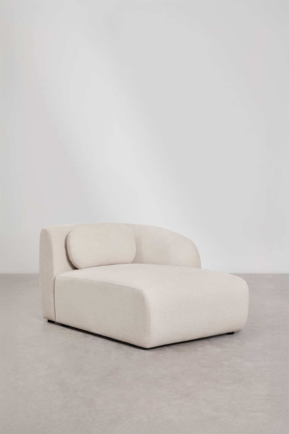 Module chaise longue droit pour canapé modulaire en chenille Coquette, image de la galerie 1
