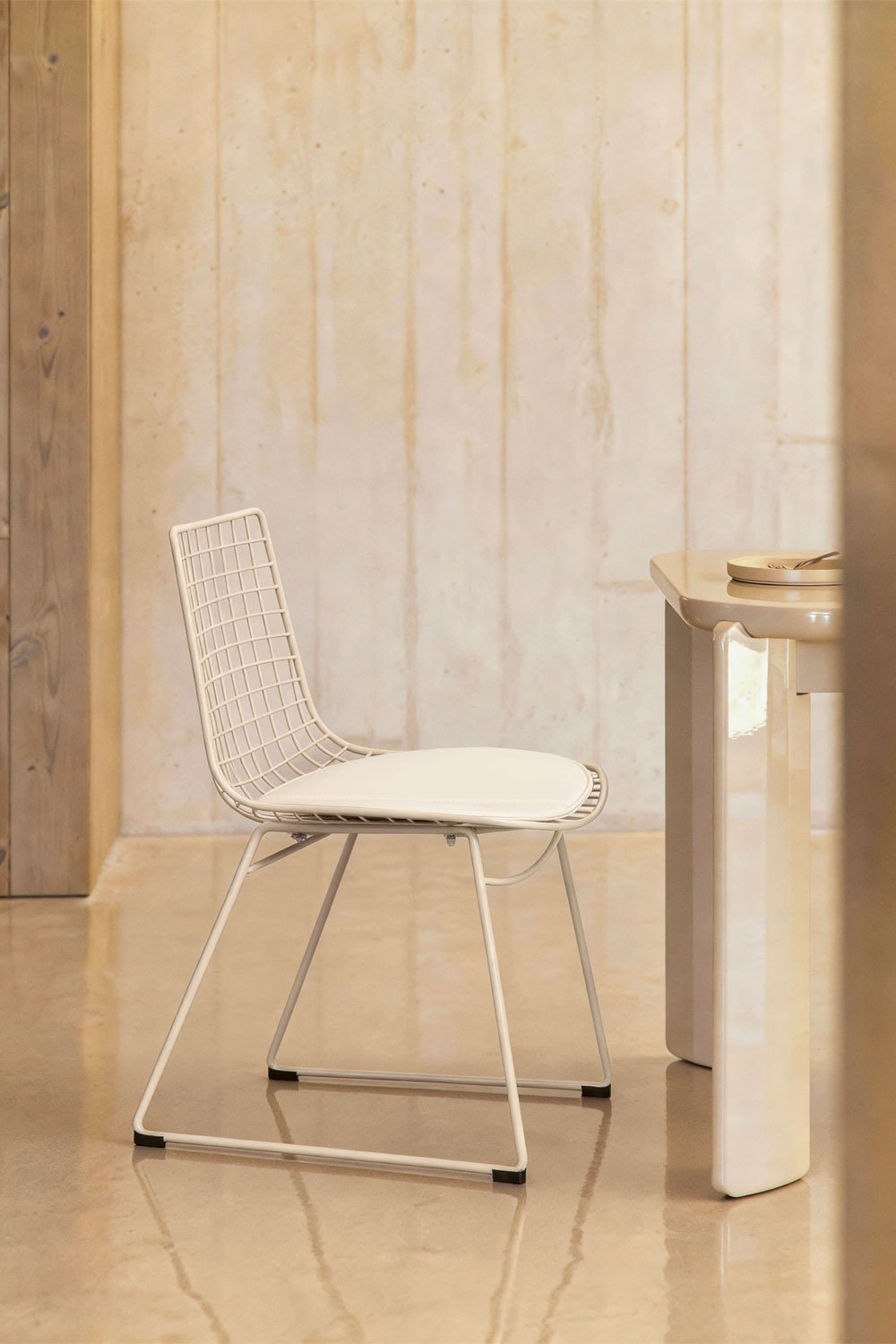 Pack de 2 chaises de salle à manger en acier Renee, image de la galerie 1