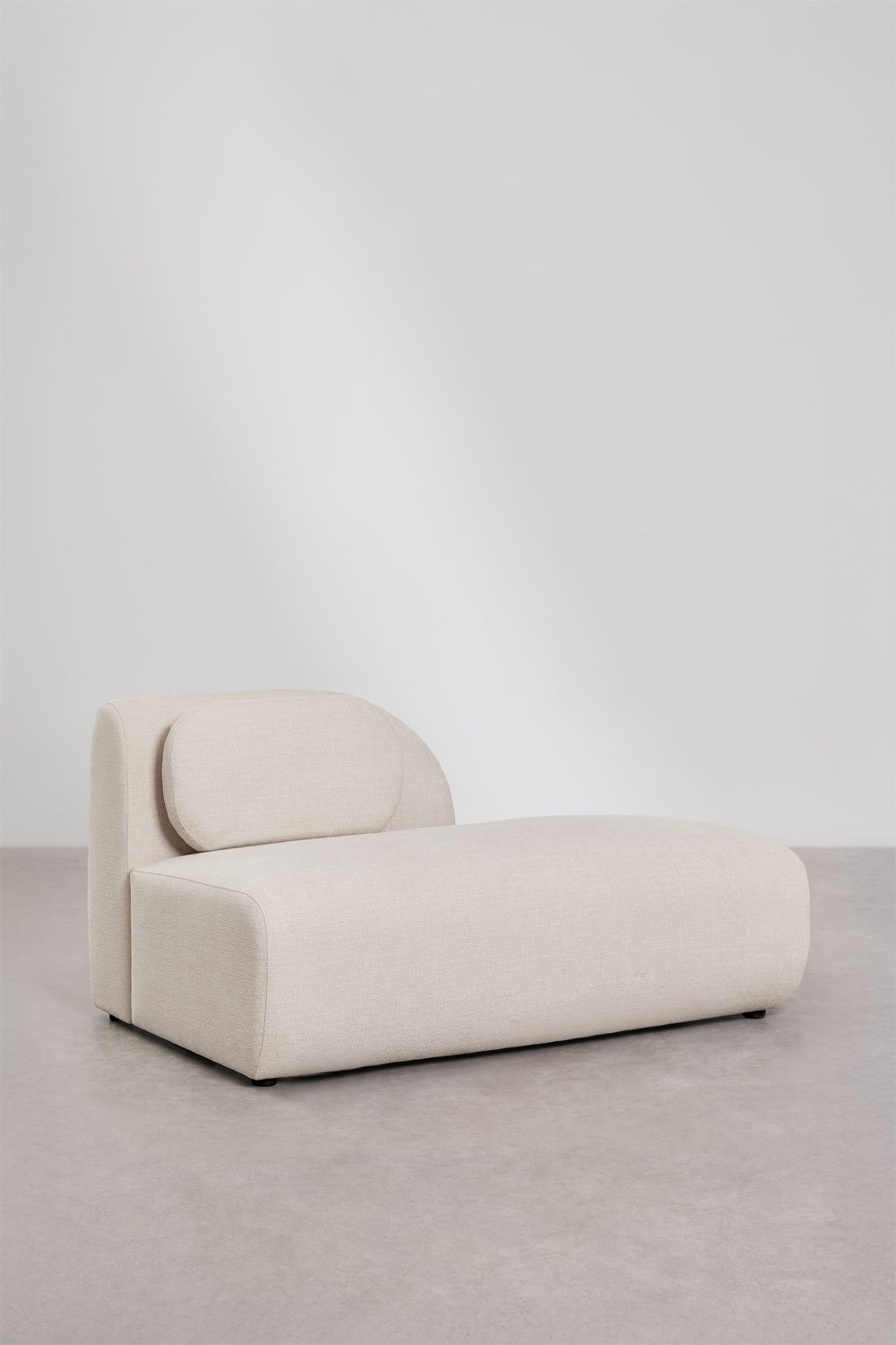 Canapé modulaire avec méridienne gauche en 3 pièces et divan droit en chenille Coquette, image de la galerie 10