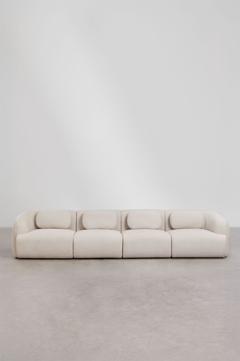 Canapé modulaire 4 pièces en chenille Coquette, image de la galerie 5