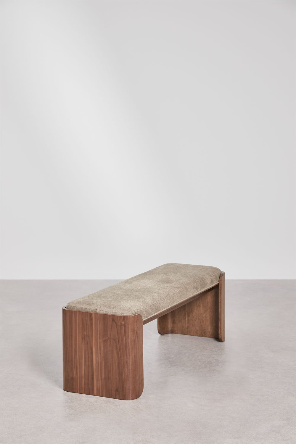 Banc en bois de caoutchouc et placage Lofren, image de la galerie 4