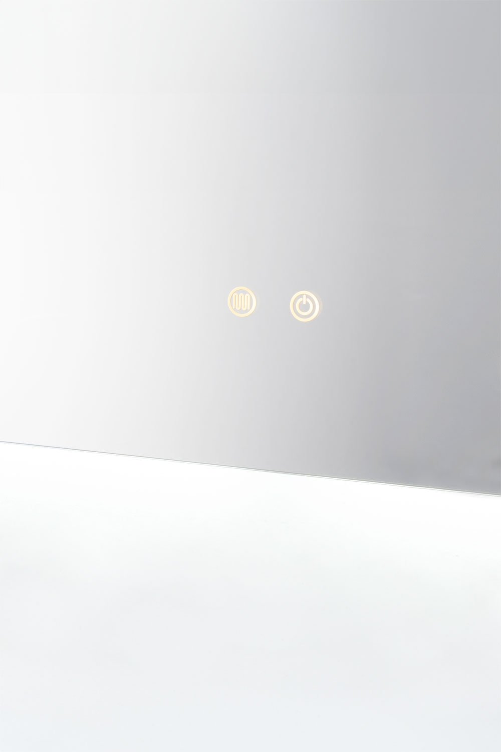 Miroir mural rectangulaire 120x90 cm pour salle de bain avec lumière LED et anti-buée Riben, image de la galerie 4