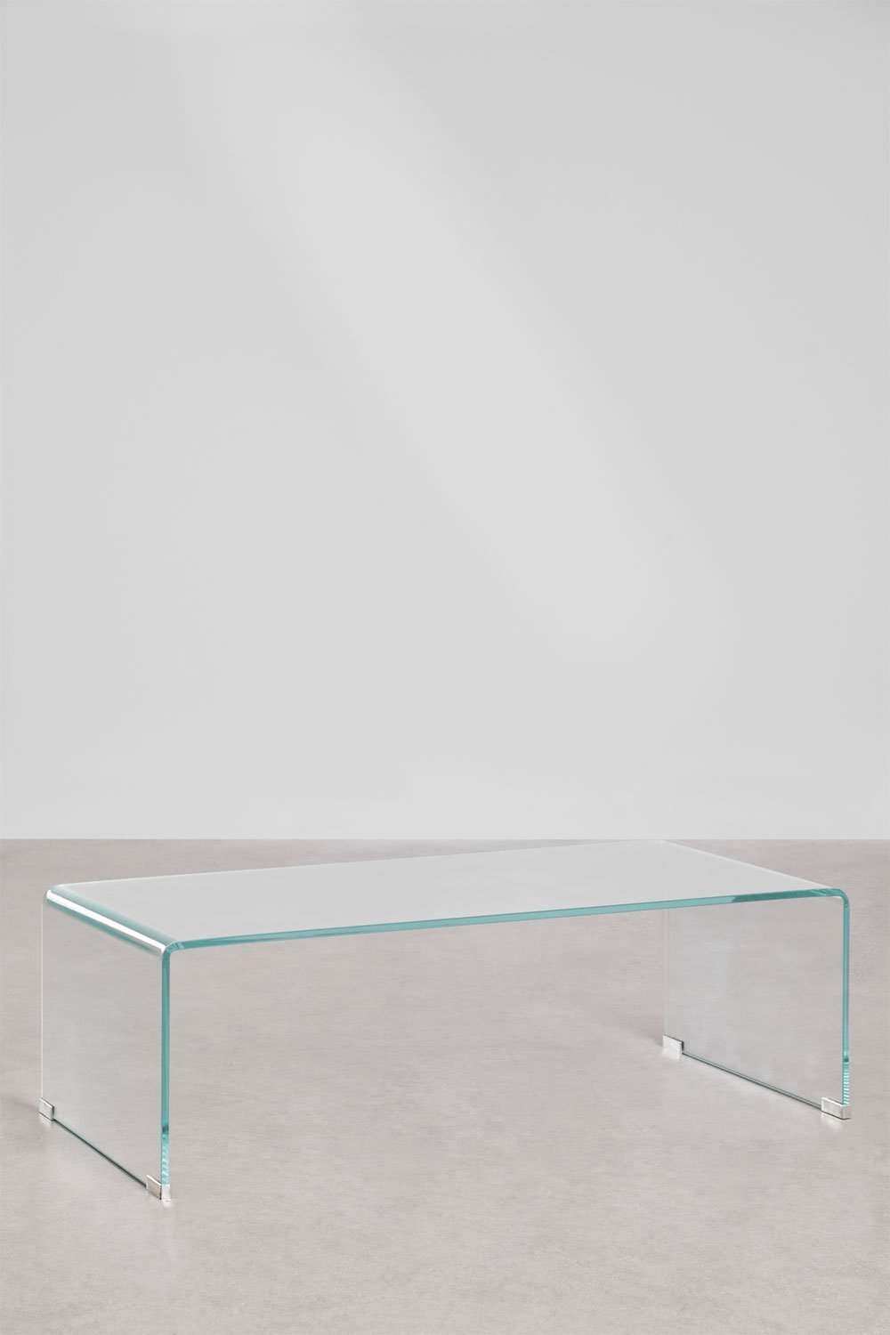 Table basse en verre transparent (110x55 cm) Crhis, image de la galerie 2