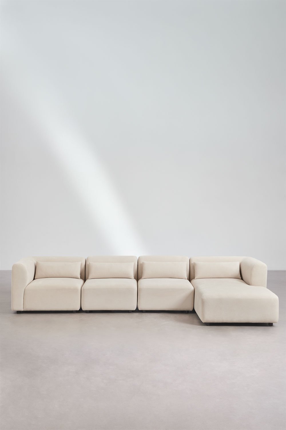 Canapé modulaire avec méridienne droite Fogler 4 pièces, image de la galerie 3