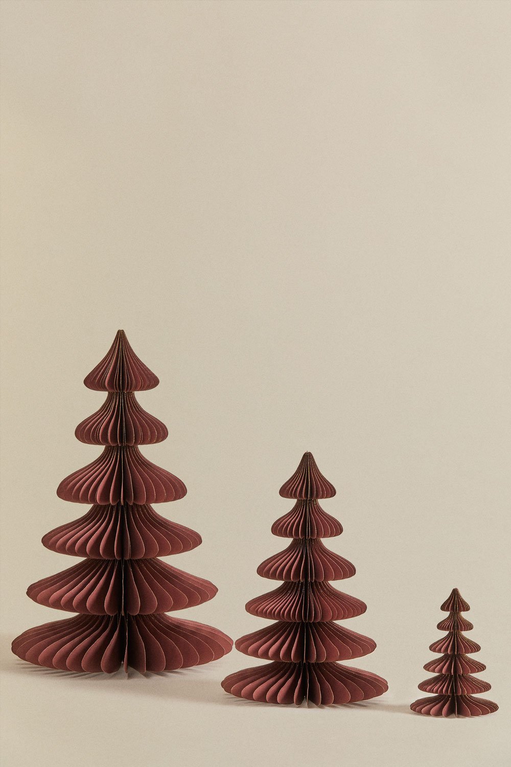 Pack de 2 arbres de Noël en papier Navira, image de la galerie 7