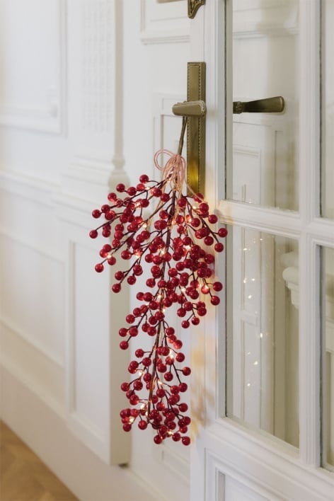 Guirlande de Noël Phanya 60 cm en forme de larme avec lumières