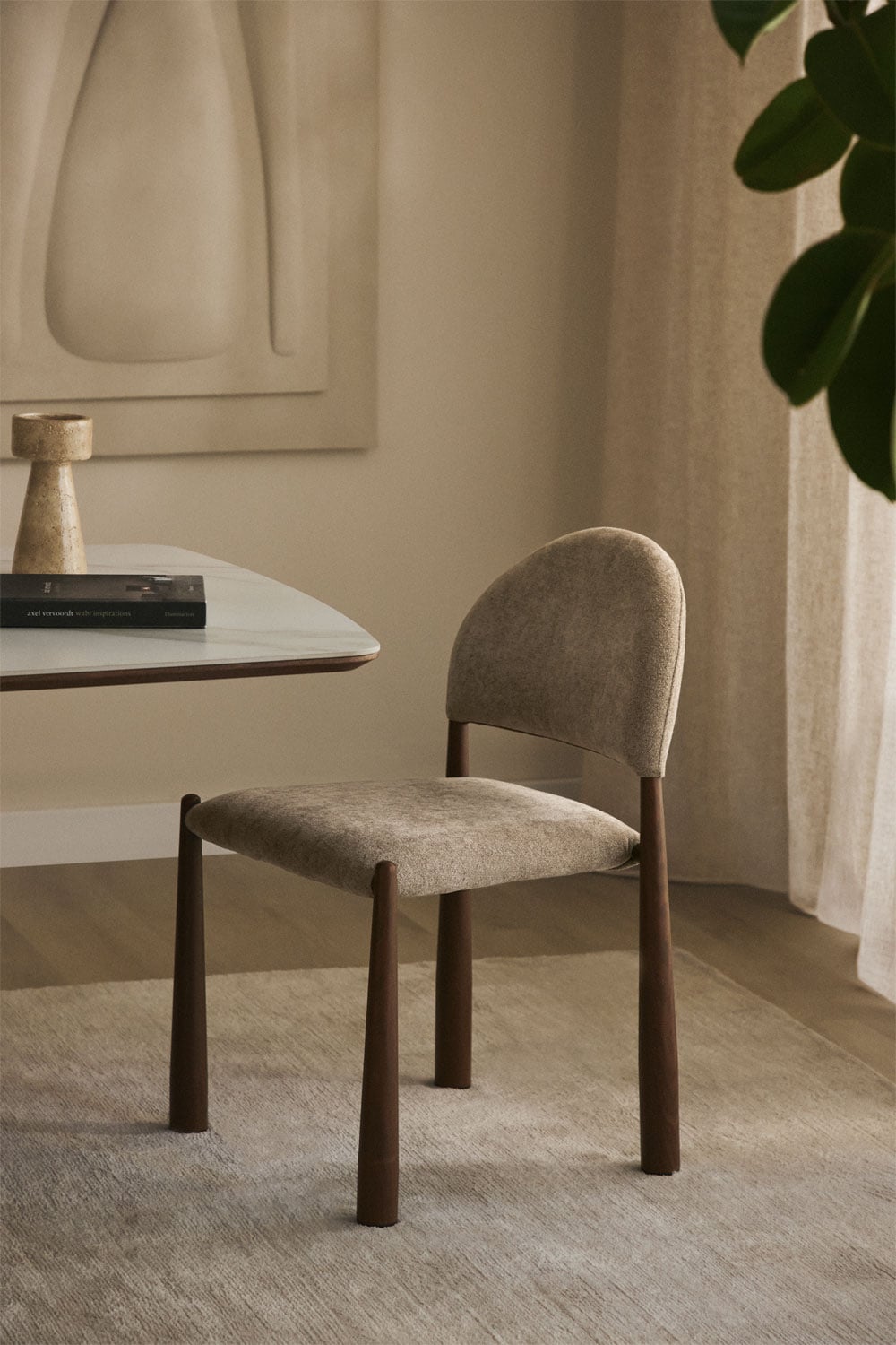 Pack de 4 chaises de salle à manger rembourrées Nagore, image de la galerie 1