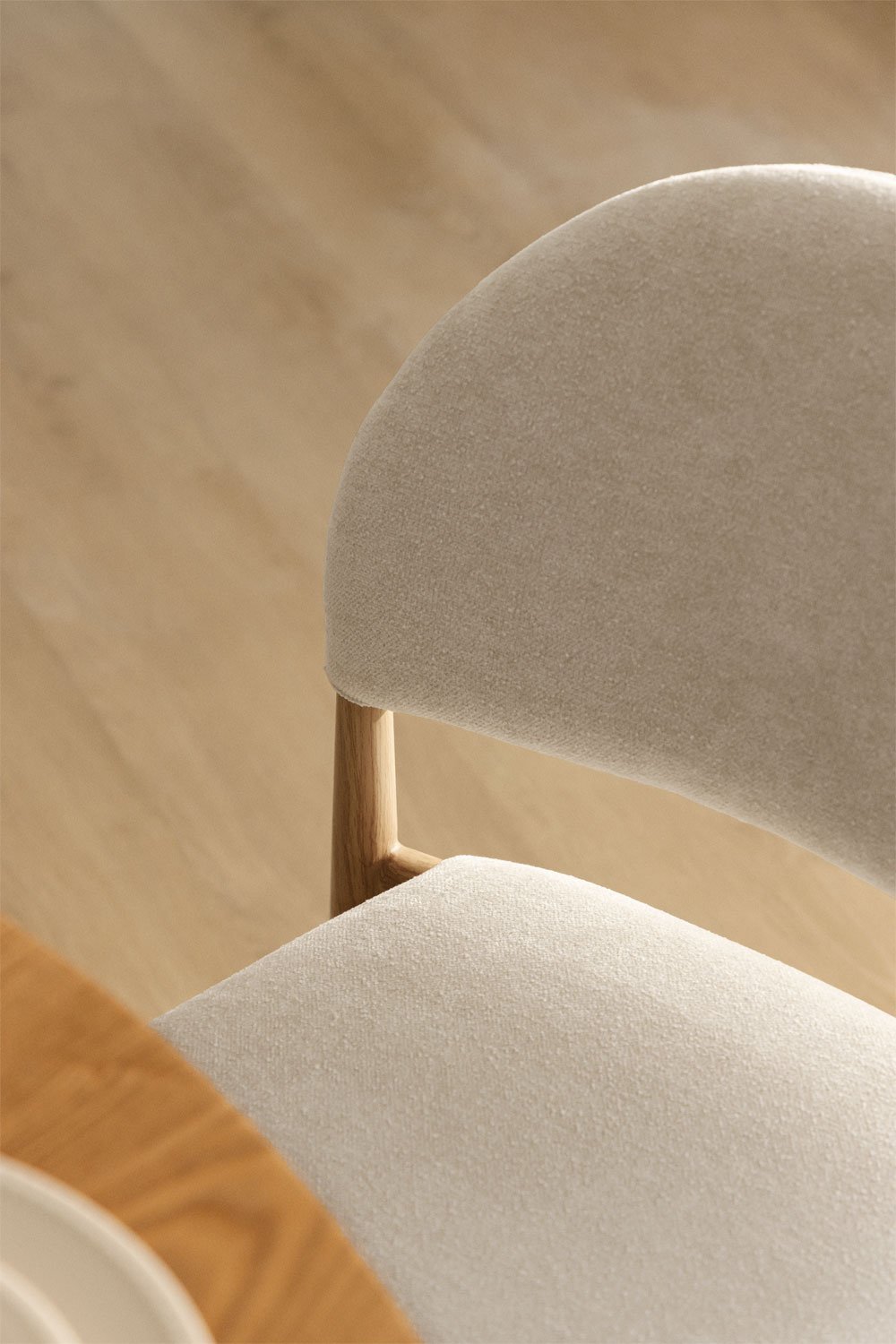 Chaise de salle à manger tapissée Nagore, image de la galerie 2