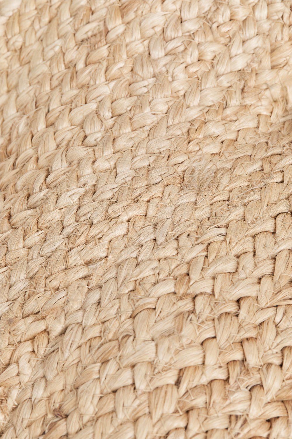 Coussin de sol carré 60x60 cm en jute naturel et coton Serenda, image de la galerie 4