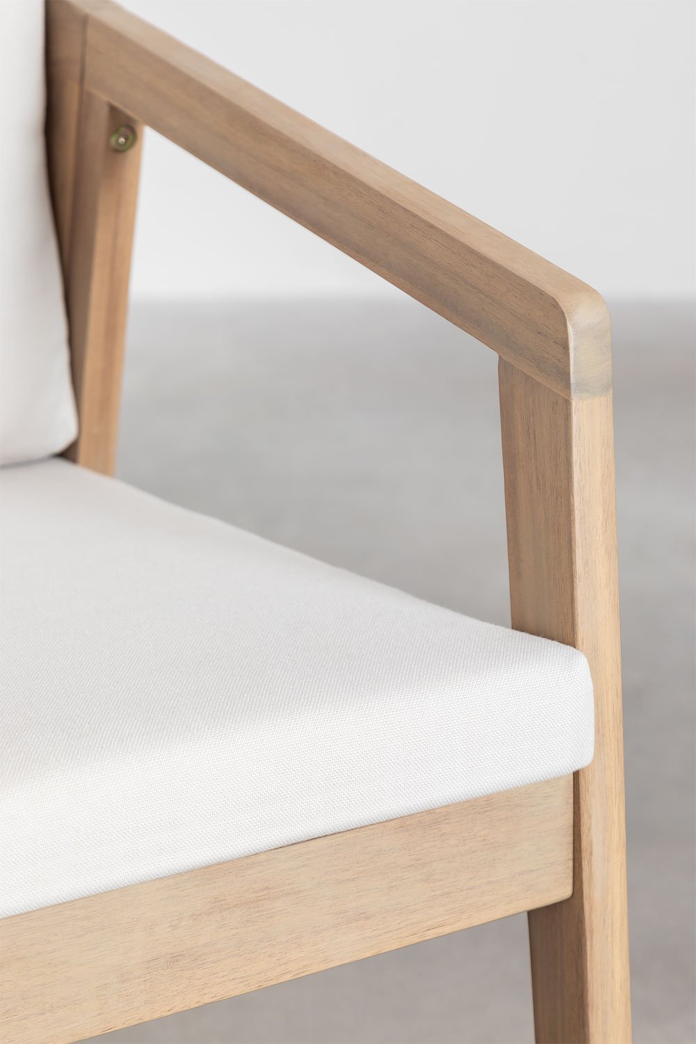 Chaise de jardin Kaela en bois d'acacia et corde tressée, image de la galerie 7