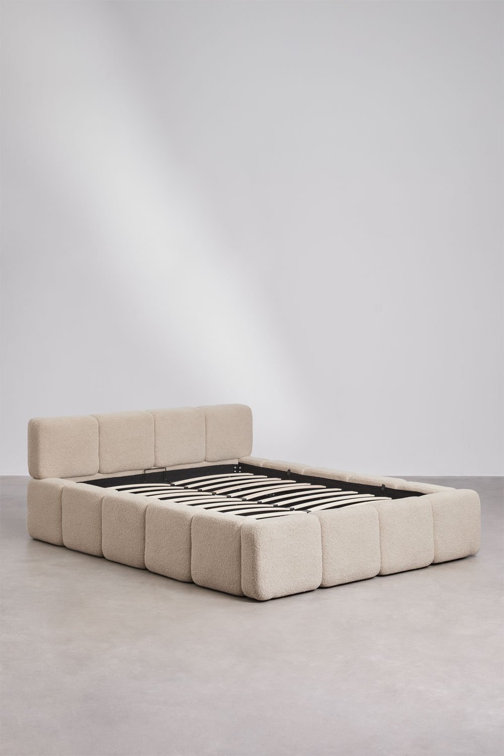Lit avec coffre de rangement rabattable tapissée Jolcem, image de la galerie 2