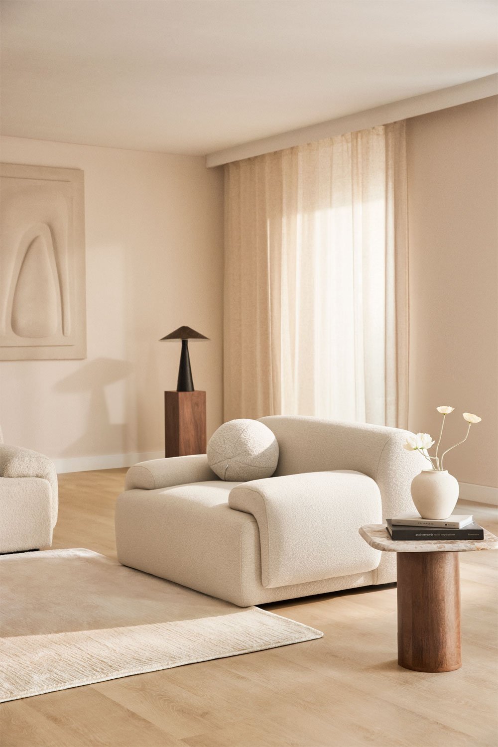 Pack de 2 fauteuils tapissés Shirina, image de la galerie 1