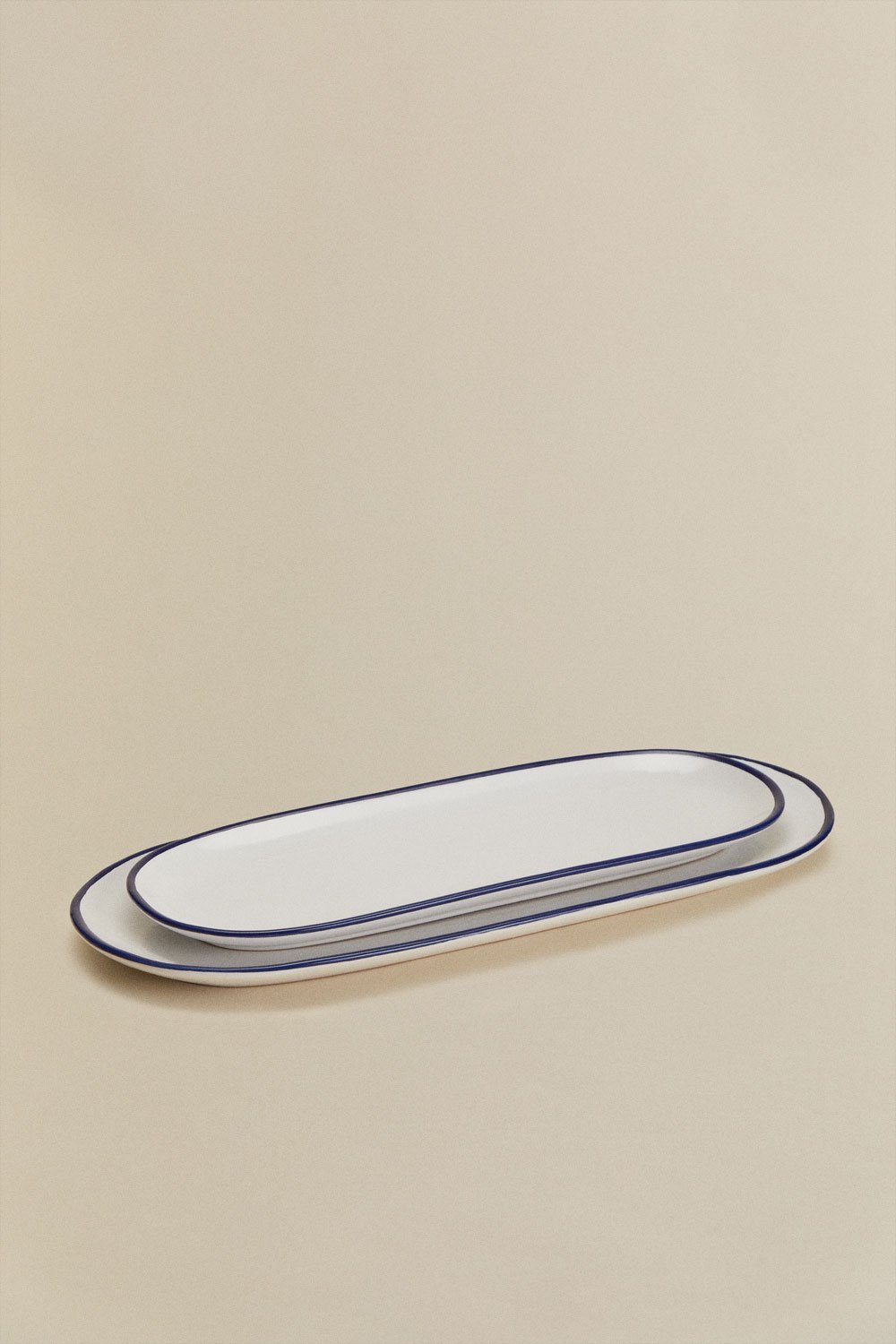 Set de 2 plateaux en grès Ronilena, image de la galerie 4