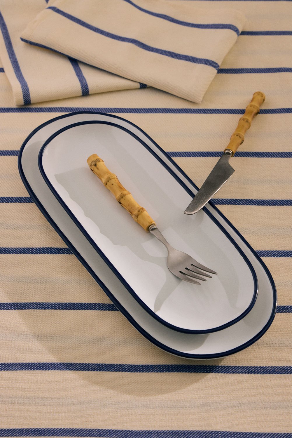 Set de 2 plateaux en grès Ronilena, image de la galerie 1