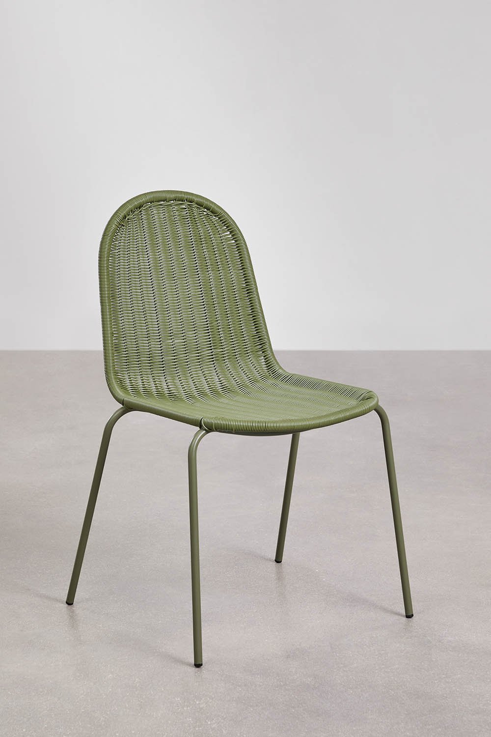 Chaise de jardin empilable en rotin synthétique Reiven, image de la galerie 3
