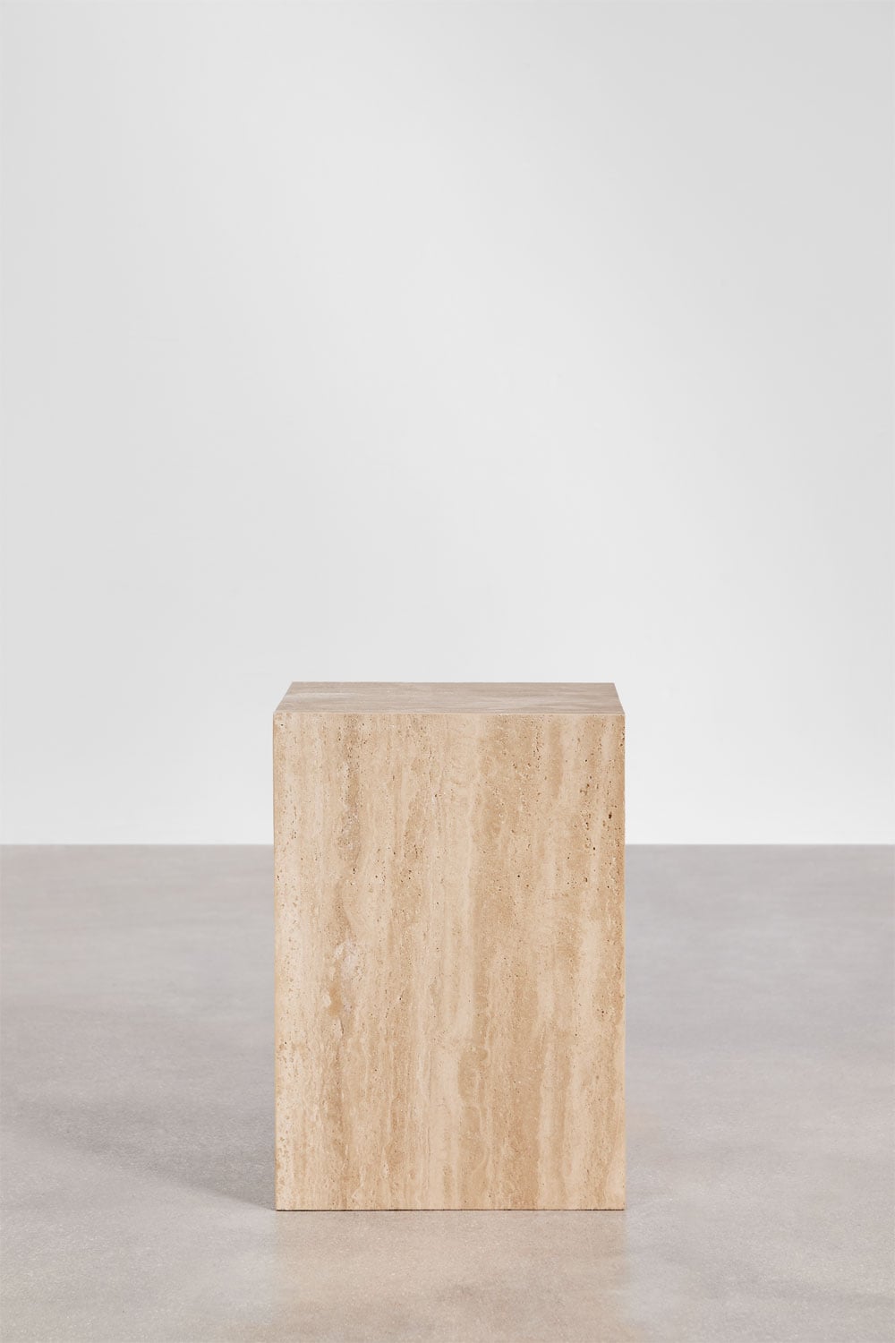Table d'appoint carrée 35x35 cm en pierre naturelle Aluret, image de la galerie 4