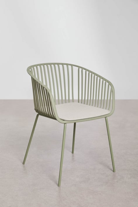 Chaise de jardin avec accoudoirs en polypropylène Aradina