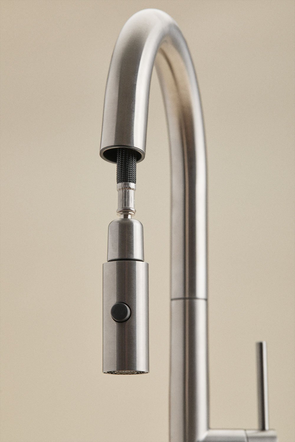 Robinet de cuisine avec bec haut extractible en acier inoxydable Eryne, image de la galerie 3