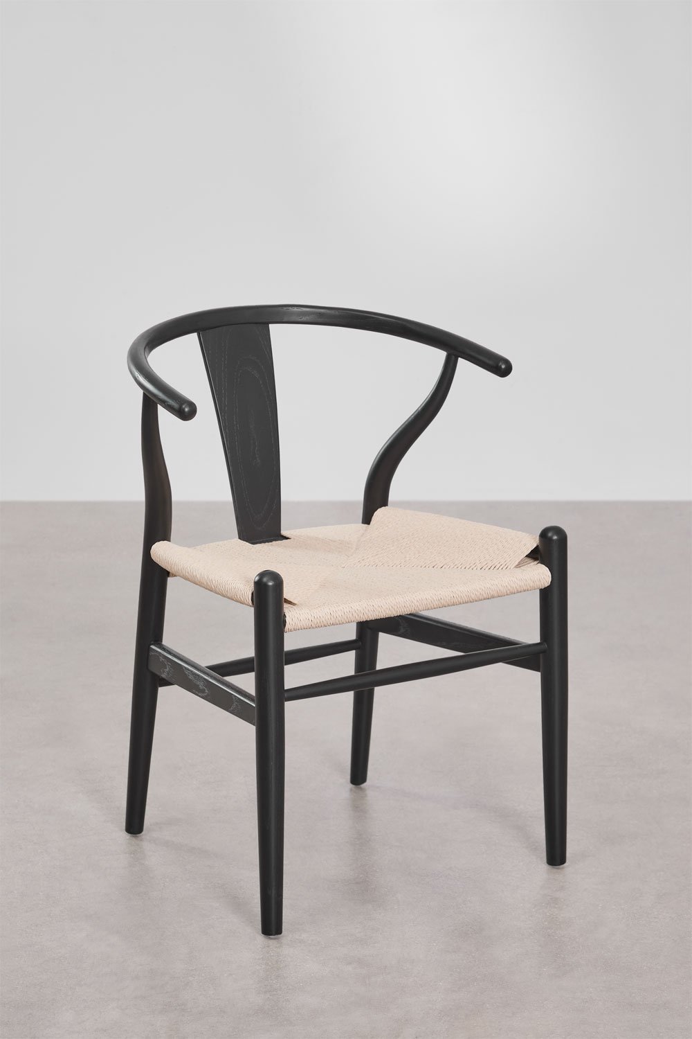 Chaise de salle à manger en bois d'orme Uish Edition, image de la galerie 3
