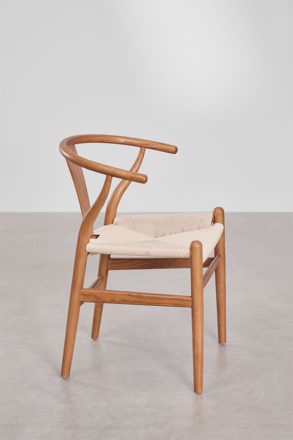 Pack de 4 chaises de salle à manger en bois d'orme Uish Edition, image de la galerie 3