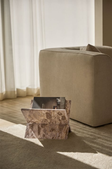 Porte-revues en marbre Kristoff