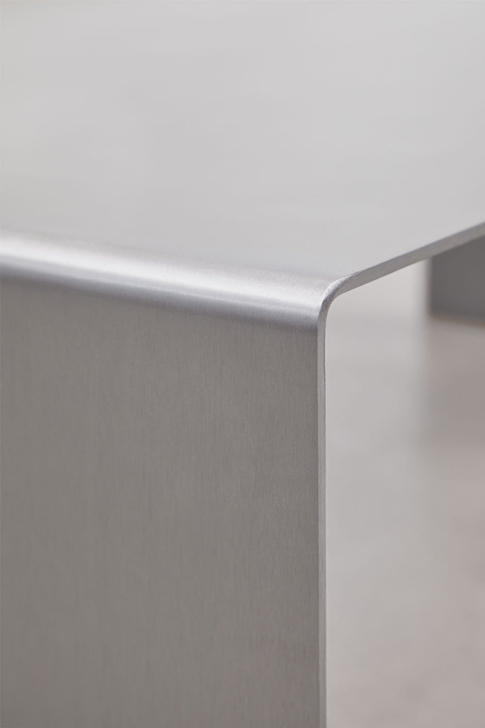 Table basse rectangulaire 110x55 cm en acier inoxydable Rinno, image de la galerie 6