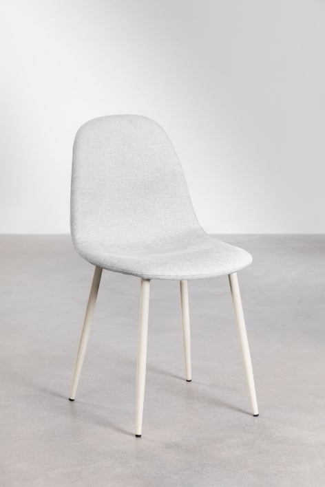 Pack de 4 chaises de salle à manger Glamm - Beige Crème