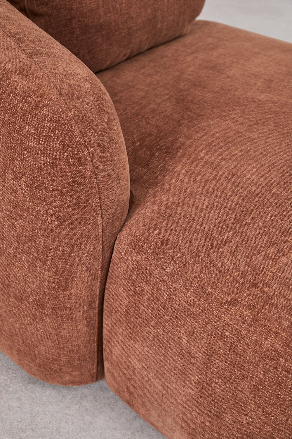 Module méridienne gauche pour canapé modulaire en chenille Coquette, image de la galerie 5