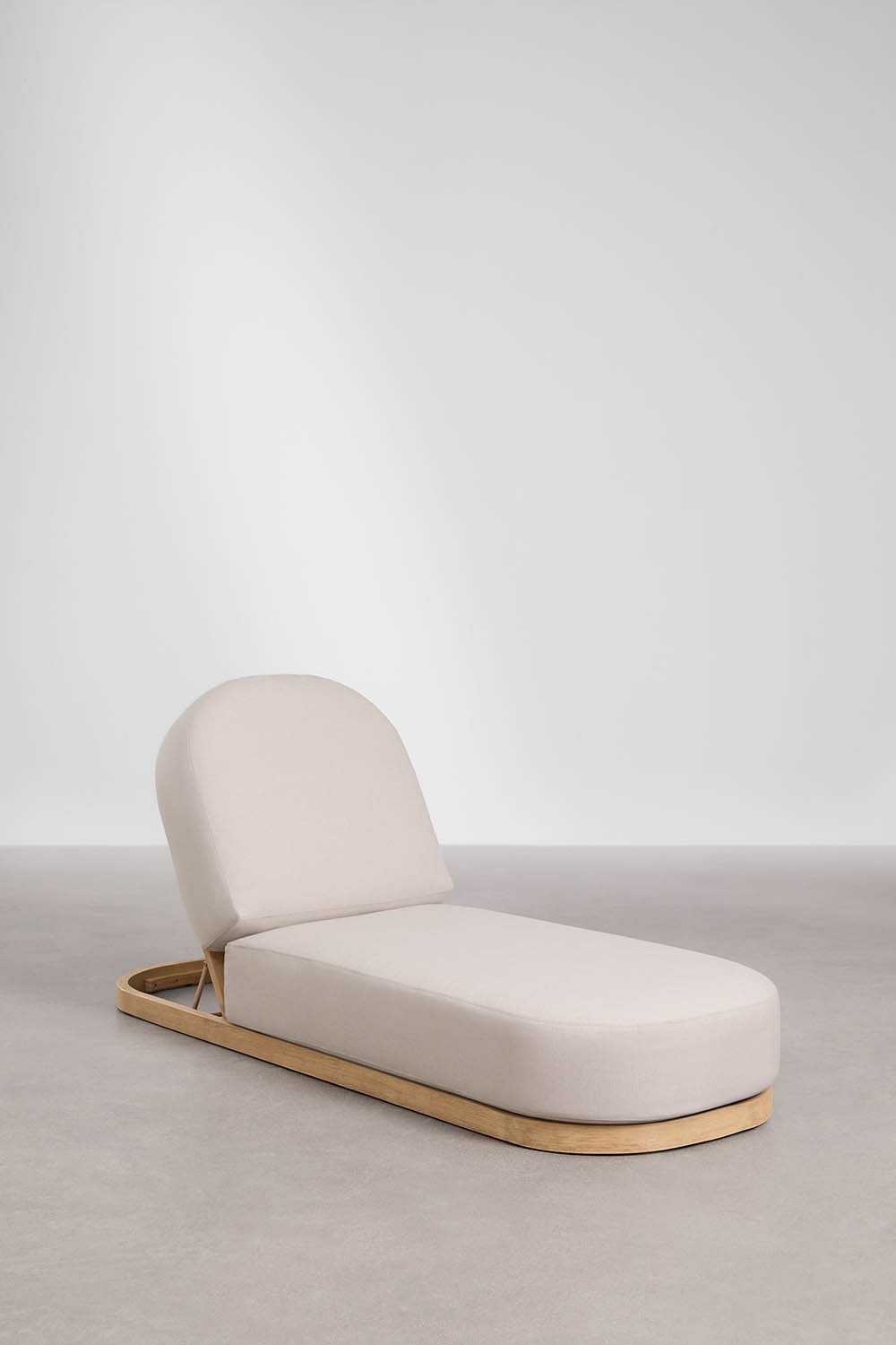 Chaise longue inclinable en bois d'acacia Verona, image de la galerie 1