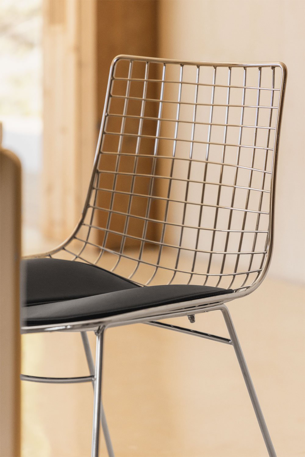 Pack de 2 chaises de salle à manger en acier Renee, image de la galerie 2