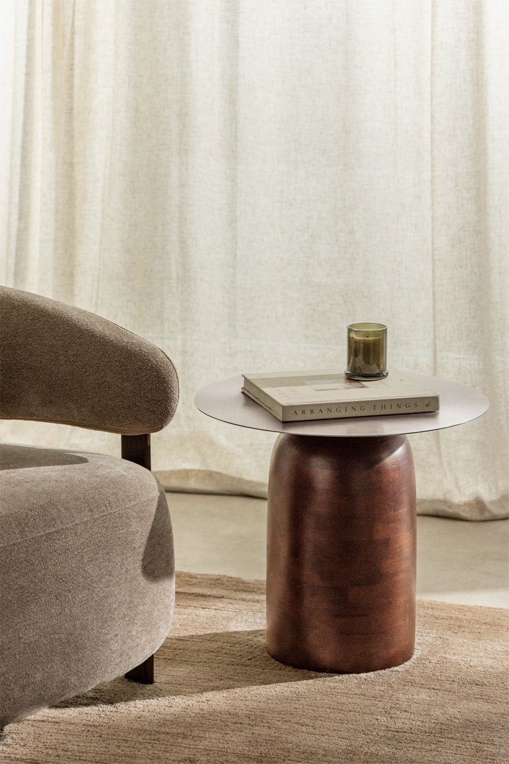 Table d'appoint ronde Ø40 cm Alliser, image de la galerie 1