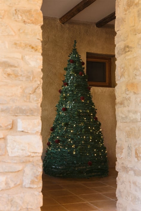 Arbre de Noël pliable avec lumières LED Taimy