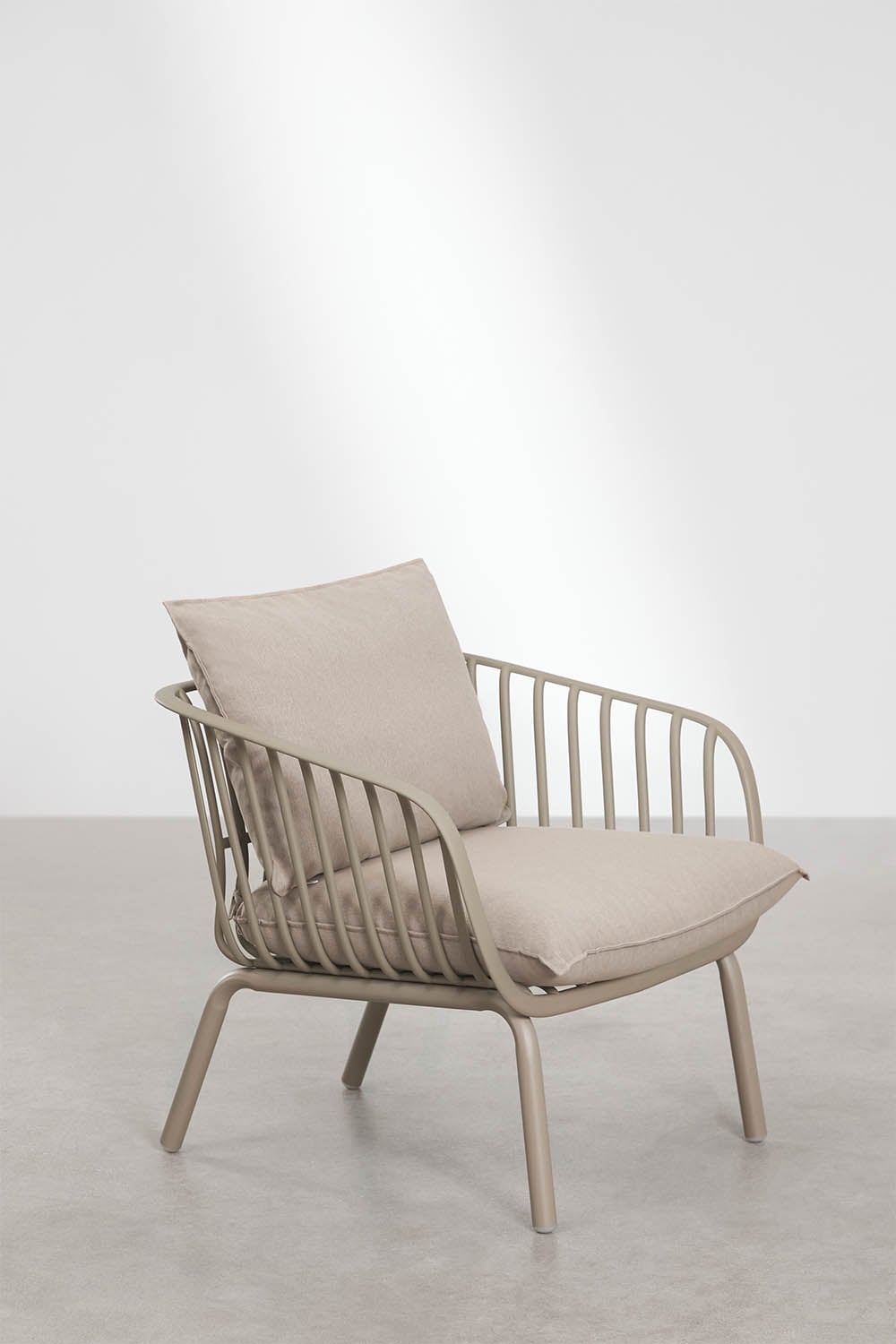 Pack de 2 fauteuils de jardin en acier et polypropylène Aradina, image de la galerie 4