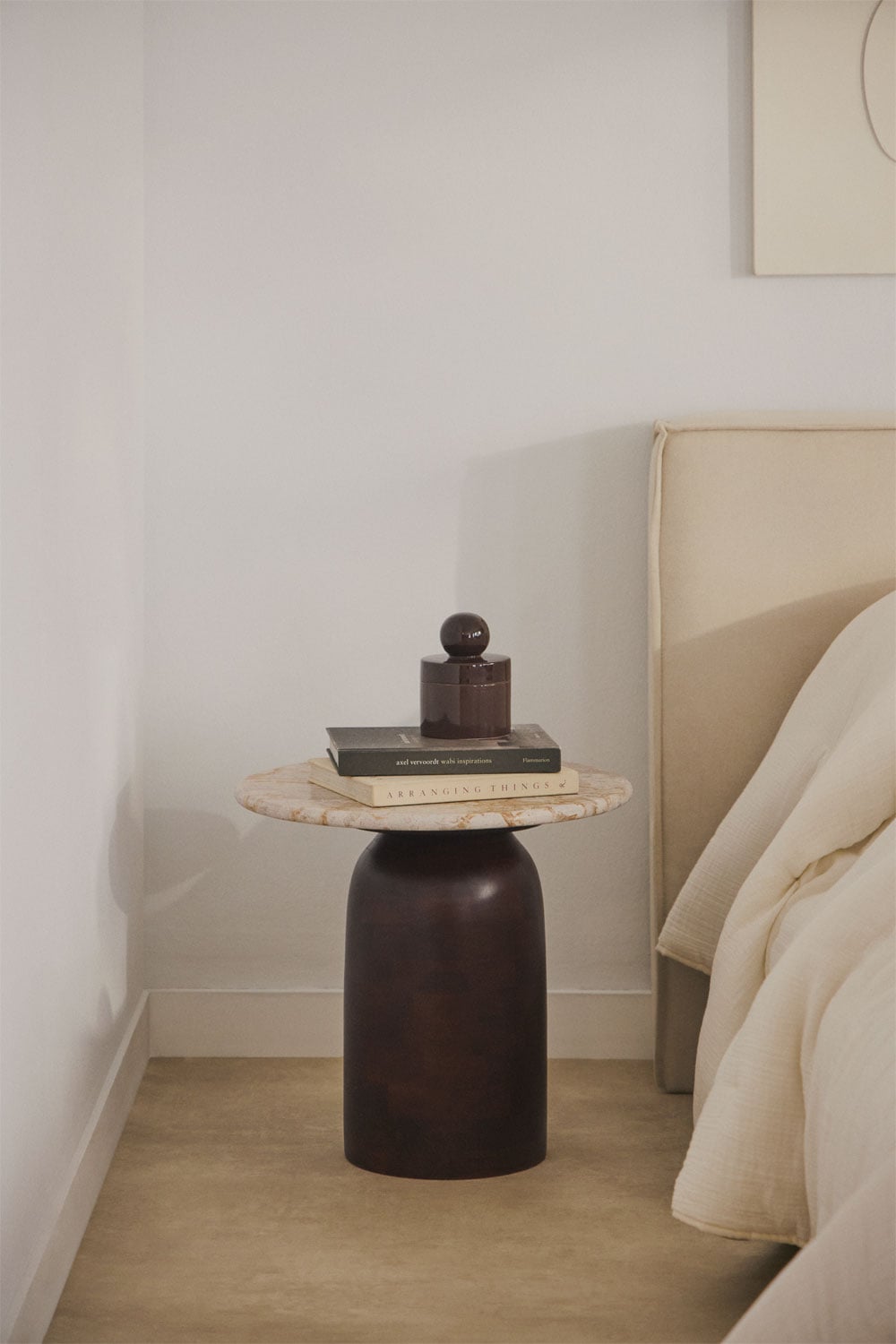 Pack de 2 tables de chevet rondes Ø40 cm Alliser, image de la galerie 1